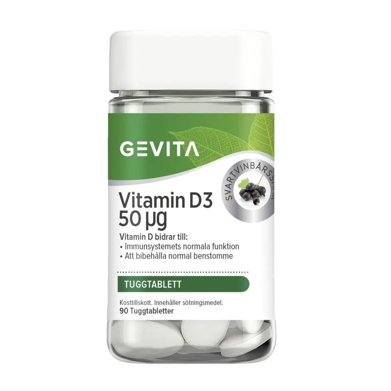 Gevita Vitamin D3 90 Chewable Tablets